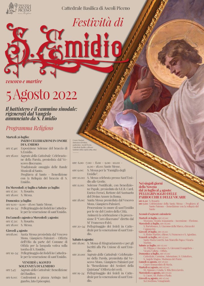 Festività di Sant'Emidio -  programma 2022 - locandina