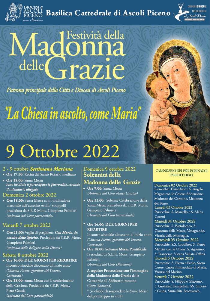 Solennità della Madonna delle Grazie 2022 - locandina