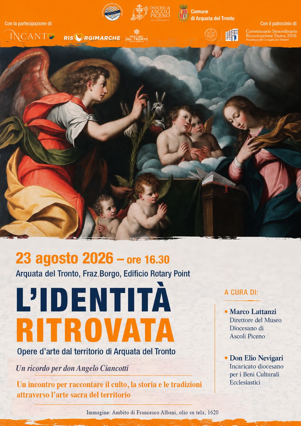 L'identità ritrovata: l'arte racconta un territorio Custodi della Vita interiore: due giorni di discernimento a Ripatransone - locandina