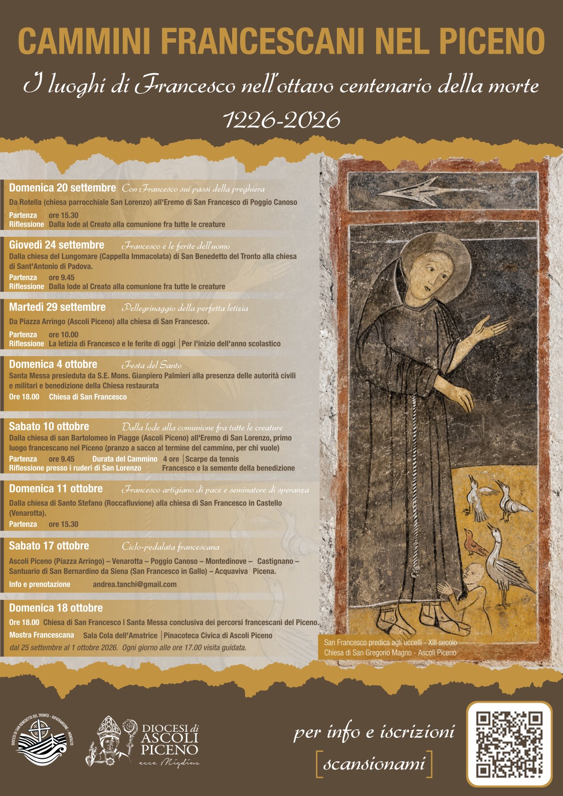 Cammini francescani nel Piceno: sui passi di san Francesco - locandina