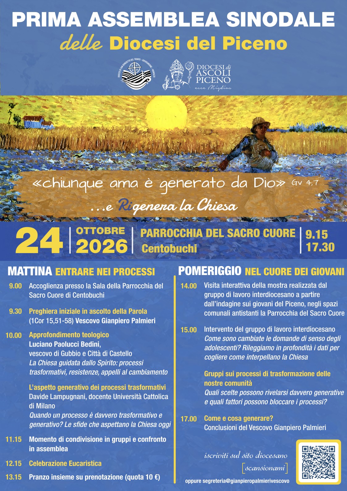 Prima Assemblea Sinodale delle Diocesi del Piceno: insieme per rigenerare la Chiesa - locandina Prima Assemblea Sinodale delle Diocesi del Piceno: insieme per rigenerare la Chiesa - locandina